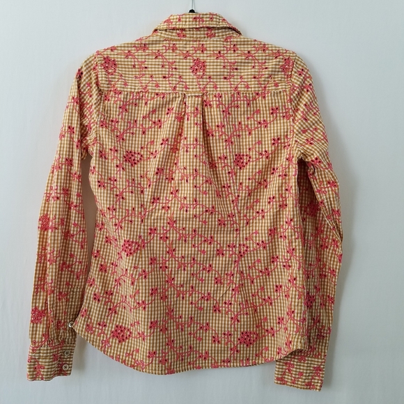 5/$30 Anthropologie Odille Embroidered Shirt - Picture 4 of 8